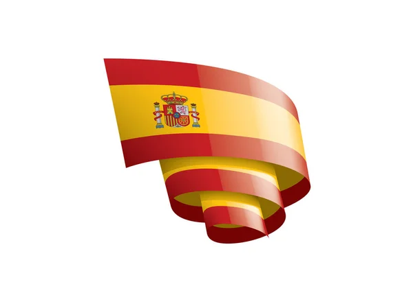 Bandeira de espanha, ilustração vetorial em um fundo branco — Vetor de Stock