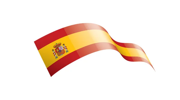 Hiszpańska flaga, ilustracja wektora na białym tle — Wektor stockowy