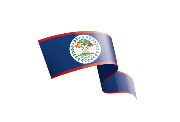 Belize flag, vector illustration on a white background — Stock Vector