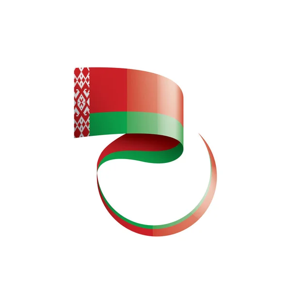 Drapeau du Belarus, illustration vectorielle sur fond blanc — Image vectorielle