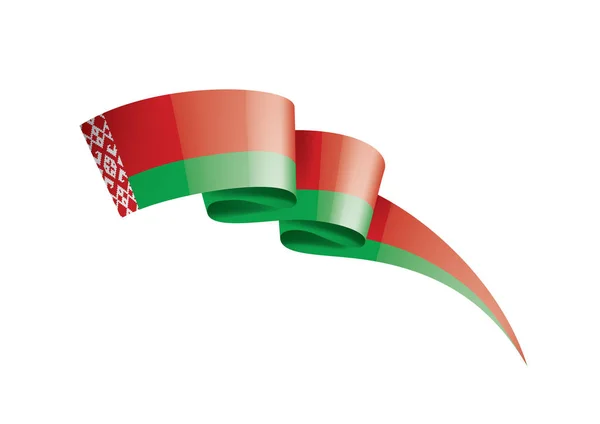 Drapeau du Belarus, illustration vectorielle sur fond blanc — Image vectorielle