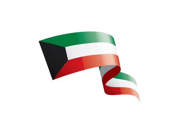 Drapeau Koweït, illustration vectorielle sur fond blanc — Image vectorielle