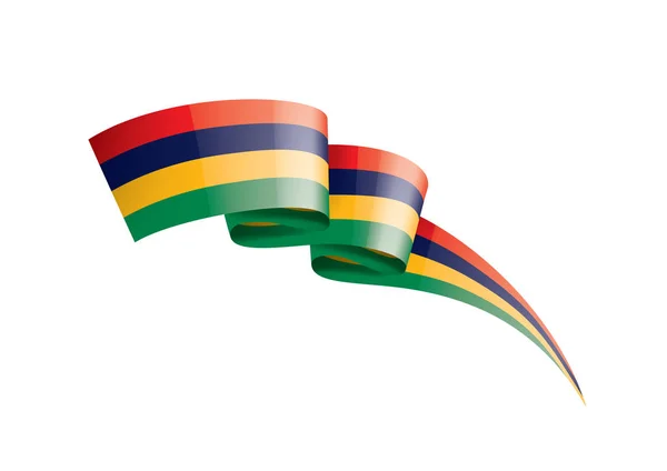 Mauritius flag, Vektorabbildung auf weißem Hintergrund — Stockvektor