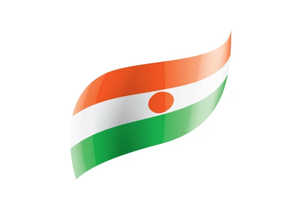 Niger flag, vektorgrafische Darstellung auf weißem Hintergrund — Stockvektor