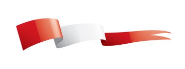 Peru bayrağı, beyaz bir arka plan üzerinde vektör çizim