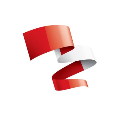 Peru bayrağı, beyaz bir arka plan üzerinde vektör çizim