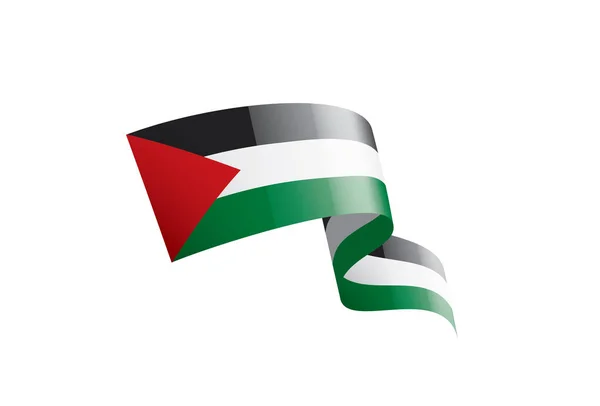Прапор Палестини, зображення на білому тлі — стоковий вектор