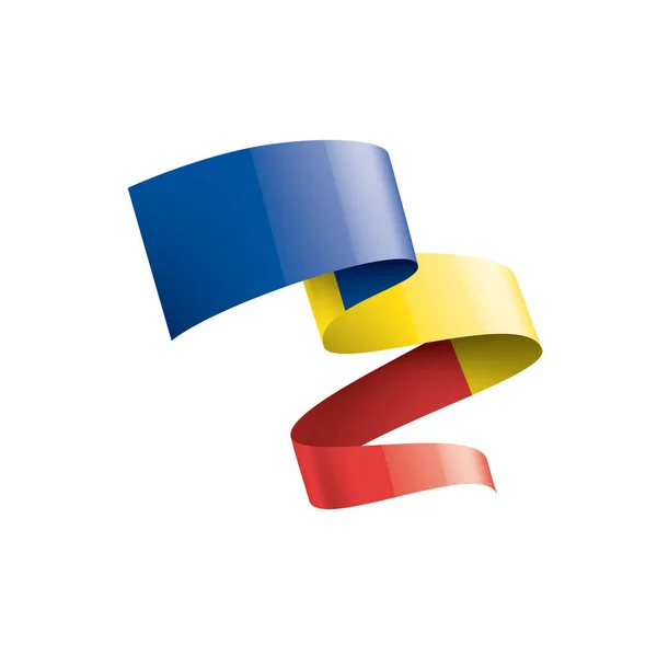 ルーマニアの国旗は 白の背景にベクトル画像 — ストックベクタ