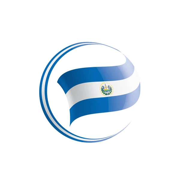 Salvador Flagge, Vektordarstellung auf weißem Hintergrund — Stockvektor