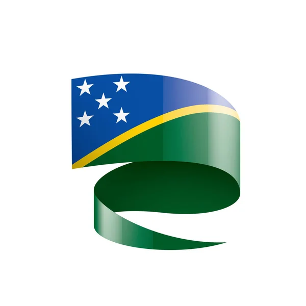 Solomon Islands flag, vector illustration on a white background — Stock Vector