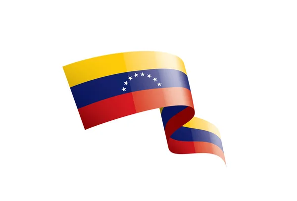 Bandera de Venezuela, ilustración vectorial sobre fondo blanco — Archivo Imágenes Vectoriales