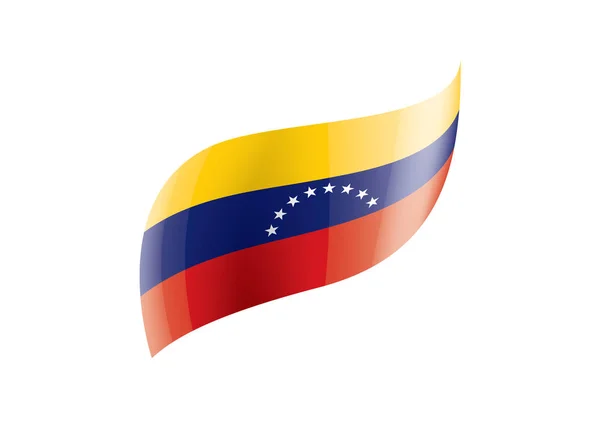 Bandeira da Venezuela, ilustração vetorial sobre um fundo branco —  Vetores de Stock