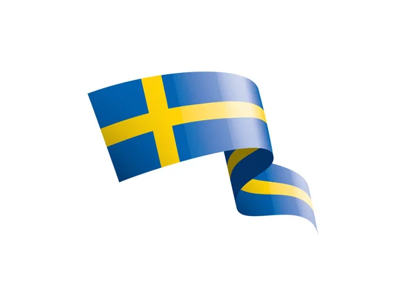 Sweden flag, vector illustration on a white background — Stock Vector