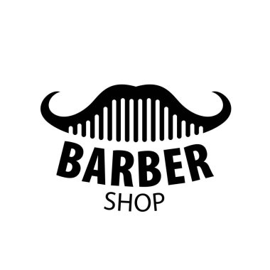 Kuaför salonu için soyut logo. Vektör çizim