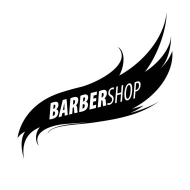 Kuaför salonu için soyut logo. Vektör çizim