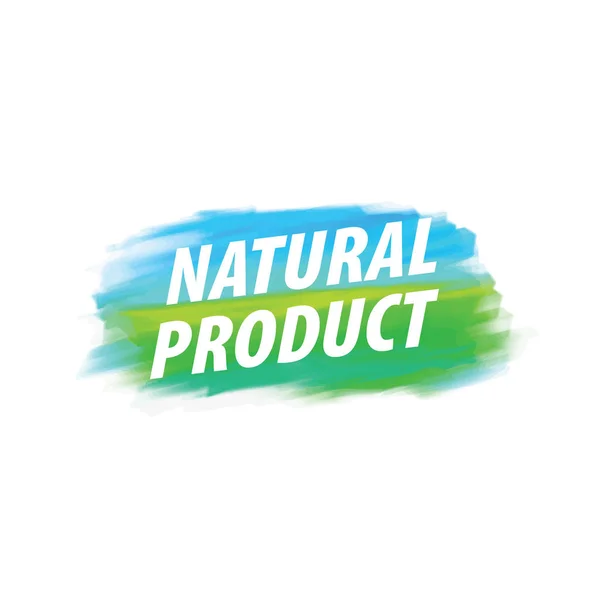 Meld u met tekst natuurproduct. Vectorillustratie — Stockvector