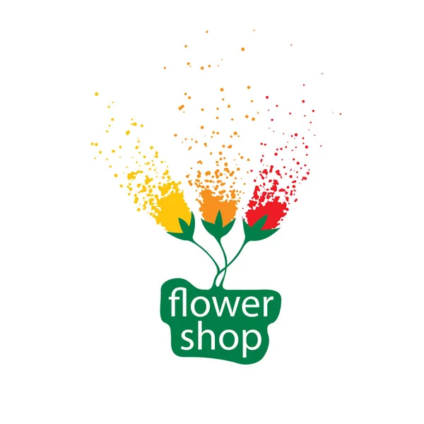 Logo für den Verkauf von Blumen. abstrakte Vektorillustration — Stockvektor