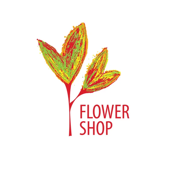 Logo für den Verkauf von Blumen. abstrakte Vektorillustration — Stockvektor