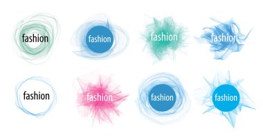 Moda için soyut logo. Simge vektör çizim