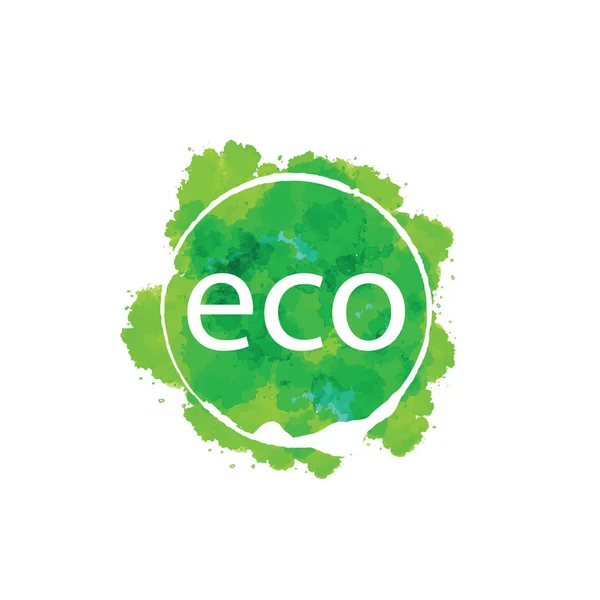 Streszczenie znak eco. Ilustracja wektorowa ikony — Wektor stockowy