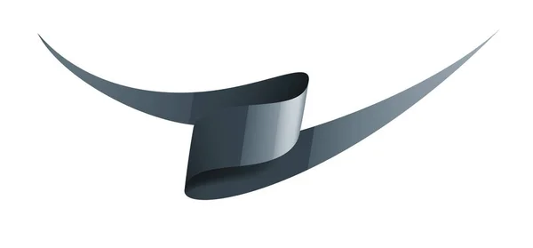 Pegatina negra sobre fondo blanco. Ilustración vectorial — Vector de stock
