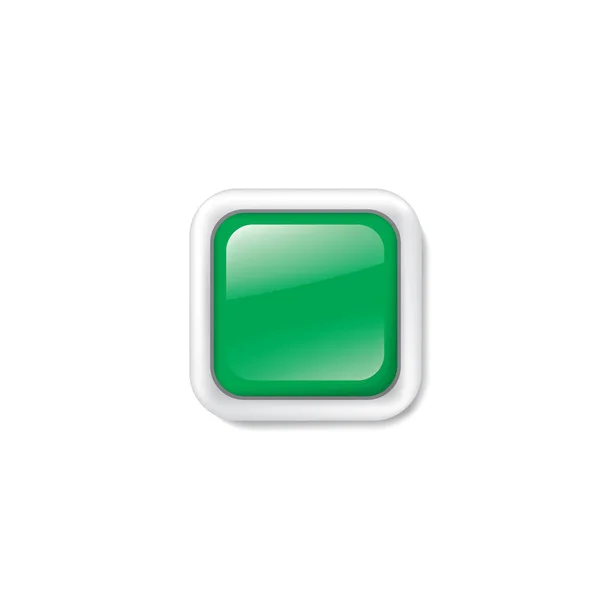 Adesivo verde su sfondo bianco. Illustrazione vettoriale — Vettoriale Stock