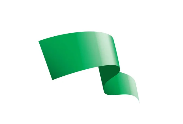 Adesivo verde su sfondo bianco. Illustrazione vettoriale — Vettoriale Stock