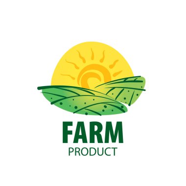 Logo alan çiftlikleri için görüntü ile. Vektör çizim