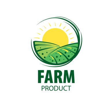 Logo alan çiftlikleri için görüntü ile. Vektör çizim