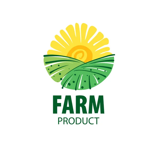 Logo alan çiftlikleri için görüntü ile. Vektör çizim — Stok Vektör