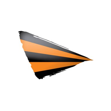 Saint George şerit beyaz arka plan üzerinde vektör çizim