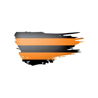 Saint George şerit beyaz arka plan üzerinde vektör çizim