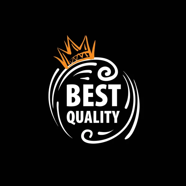 Vector mark of the best quality of the product drawn by hand — Stock Vector