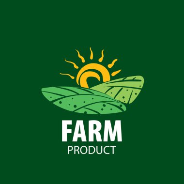 Logo alan çiftlikleri için görüntü ile. Vektör çizim