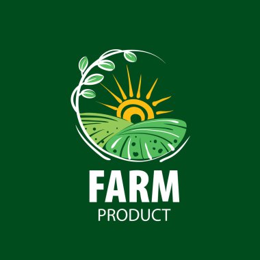 Logo alan çiftlikleri için görüntü ile. Vektör çizim