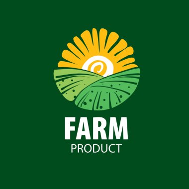 Logo alan çiftlikleri için görüntü ile. Vektör çizim