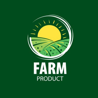 Logo alan çiftlikleri için görüntü ile. Vektör çizim