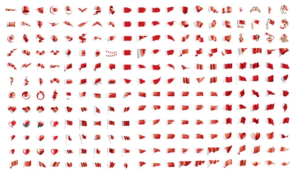 Très grande collection de drapeaux vectoriels du Bahreïn — Image vectorielle