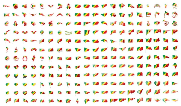 Muito grande coleção de bandeiras vetoriais do Congo —  Vetores de Stock