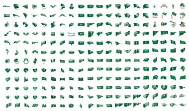 çok büyük koleksiyonu vektör bayrakları, Suudi Arabistan