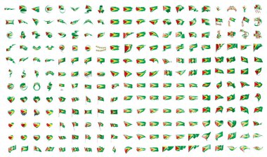Guyana vektör bayrakların çok büyük koleksiyonu