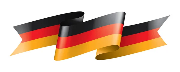 Bandera de Alemania, ilustración vectorial sobre fondo blanco — Vector de stock