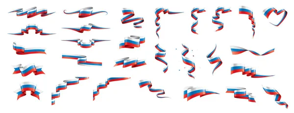 Drapeau Russie, illustration vectorielle sur fond blanc — Image vectorielle