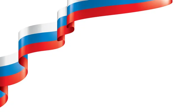 Russia flag, vector illustration on a white background — Stock Vector