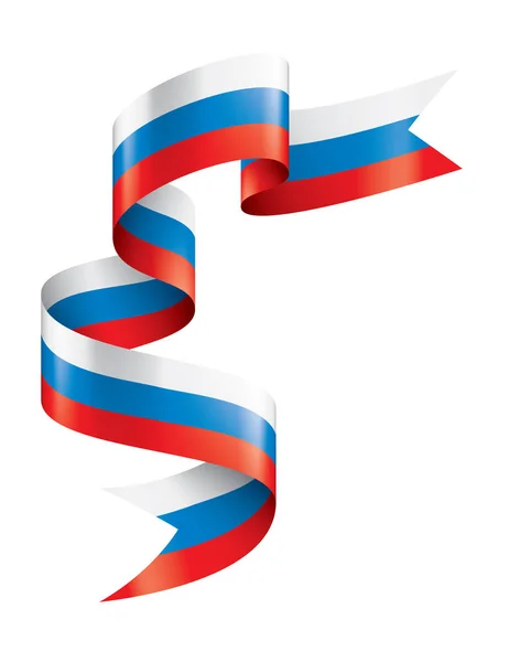 Oroszország zászló, vektor illusztráció fehér alapon — Stock Vector
