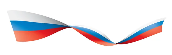 Bandera de Rusia, ilustración vectorial sobre fondo blanco — Archivo Imágenes Vectoriales