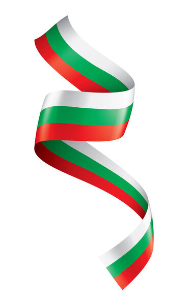 Bulgaria flag, vector illustration on a white background