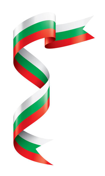 Bulgaria flag, vector illustration on a white background