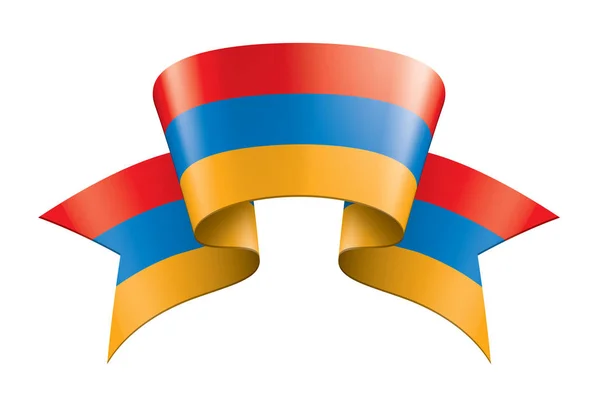 Bandera de Armenia, ilustración vectorial sobre fondo blanco — Archivo Imágenes Vectoriales