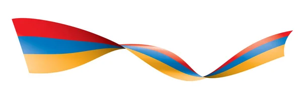 Drapelul Armeniei, ilustrație vectorială pe un fundal alb — Vector de stoc